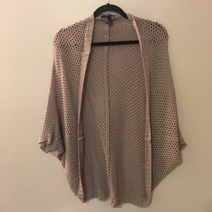 Tan, slouchy, cardigan